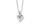 Heart Diamond Pendant in Platinum